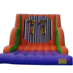 Inflatable velcro wall