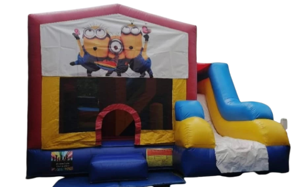 Banner combo jumping castle. Minions Yellow, Red, Blue and White