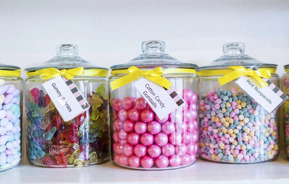 Candy bar jars